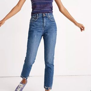 Madewell High-Rise Slim Boyjean Melbourne Wash